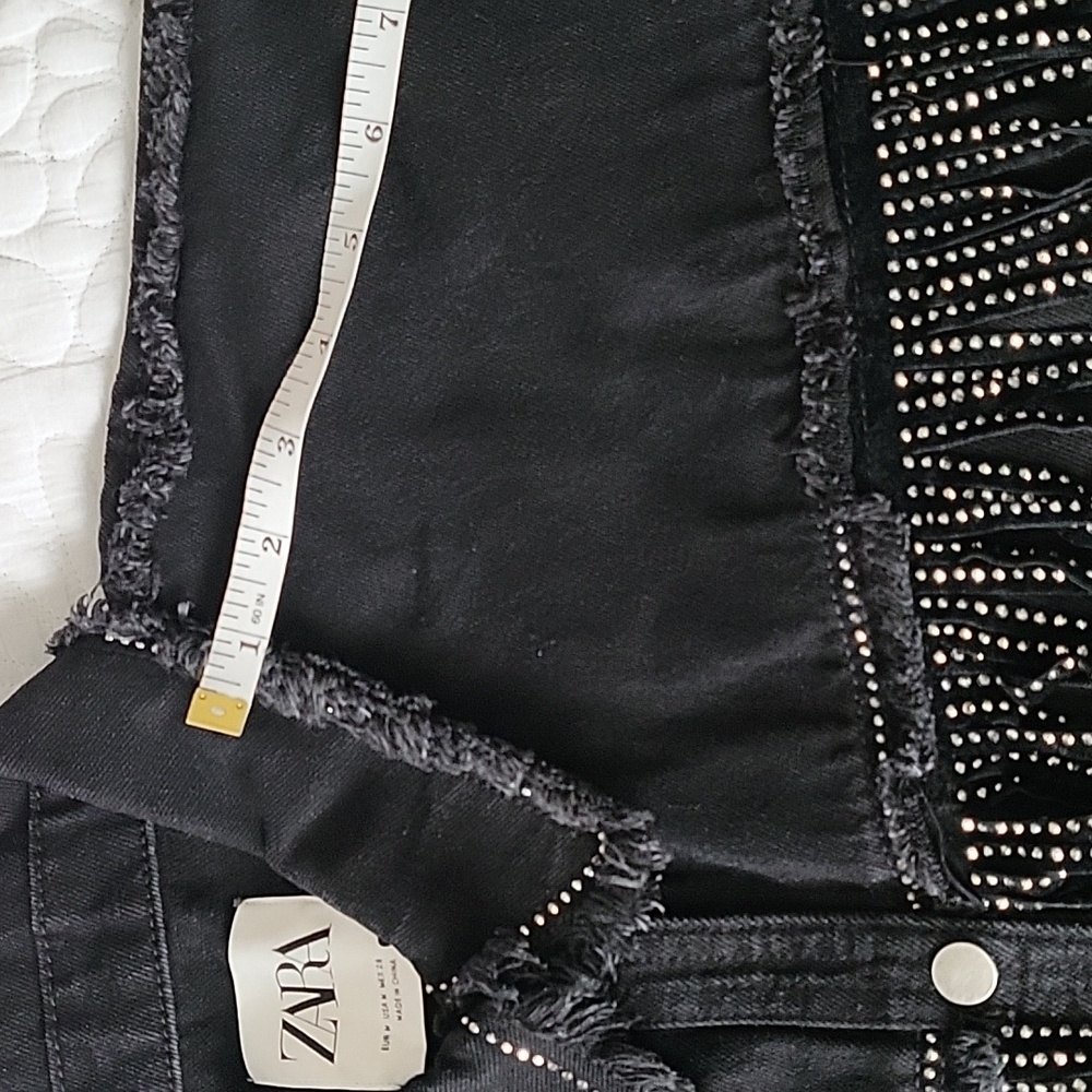 Zara Fringe Jean jacket size M - Picture 16 of 17